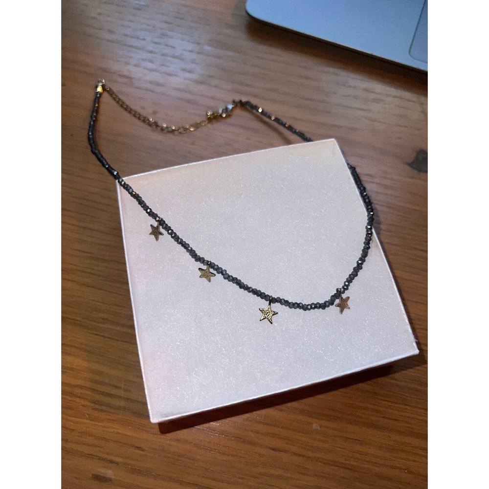 Beaded star necklace